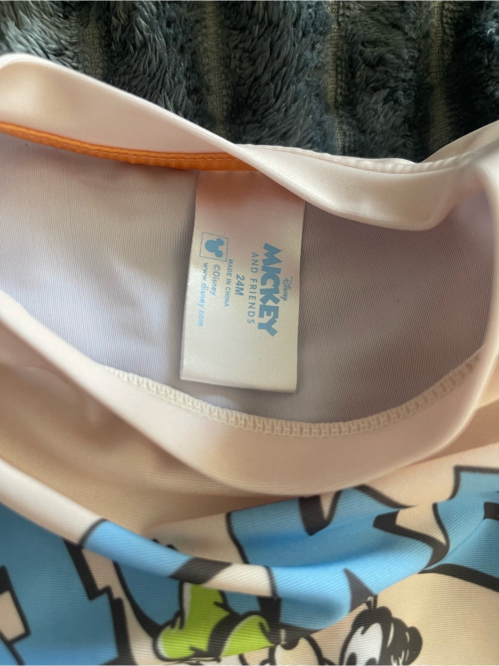 Disney Cream and Blue Mickey & Friends Pajama Set - Picture 5 of 5